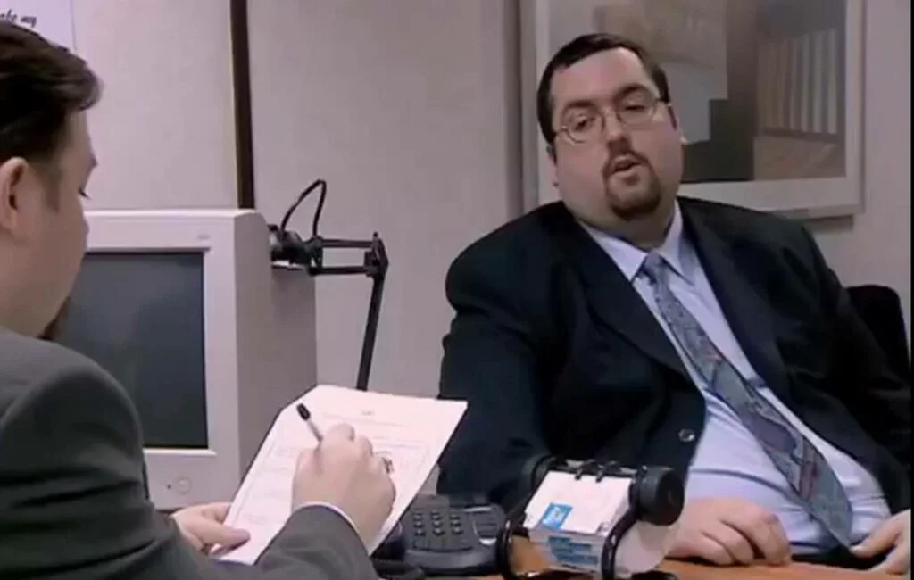 interview scene from the office