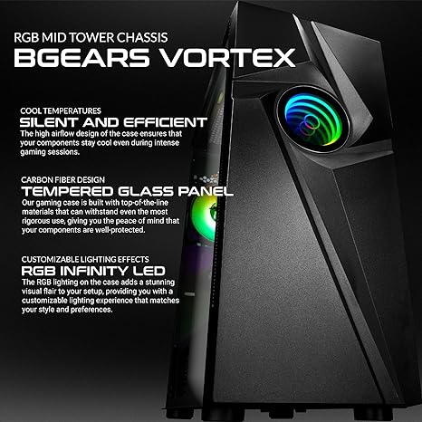 SAAV T101 Vortex Gaming PC Computer Desktop 4