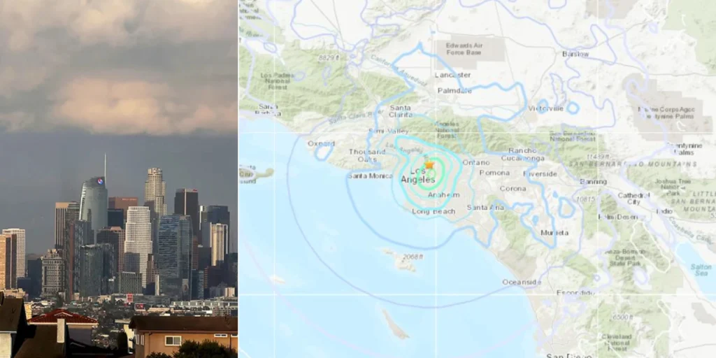 earthquake hits los angeles